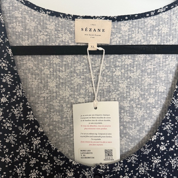 Sezane Leo Dress - Lanzarote Print - Picture 3 of 4